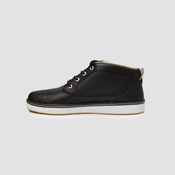 Lacoste Live Keston Black Leather Casual Boots NWT